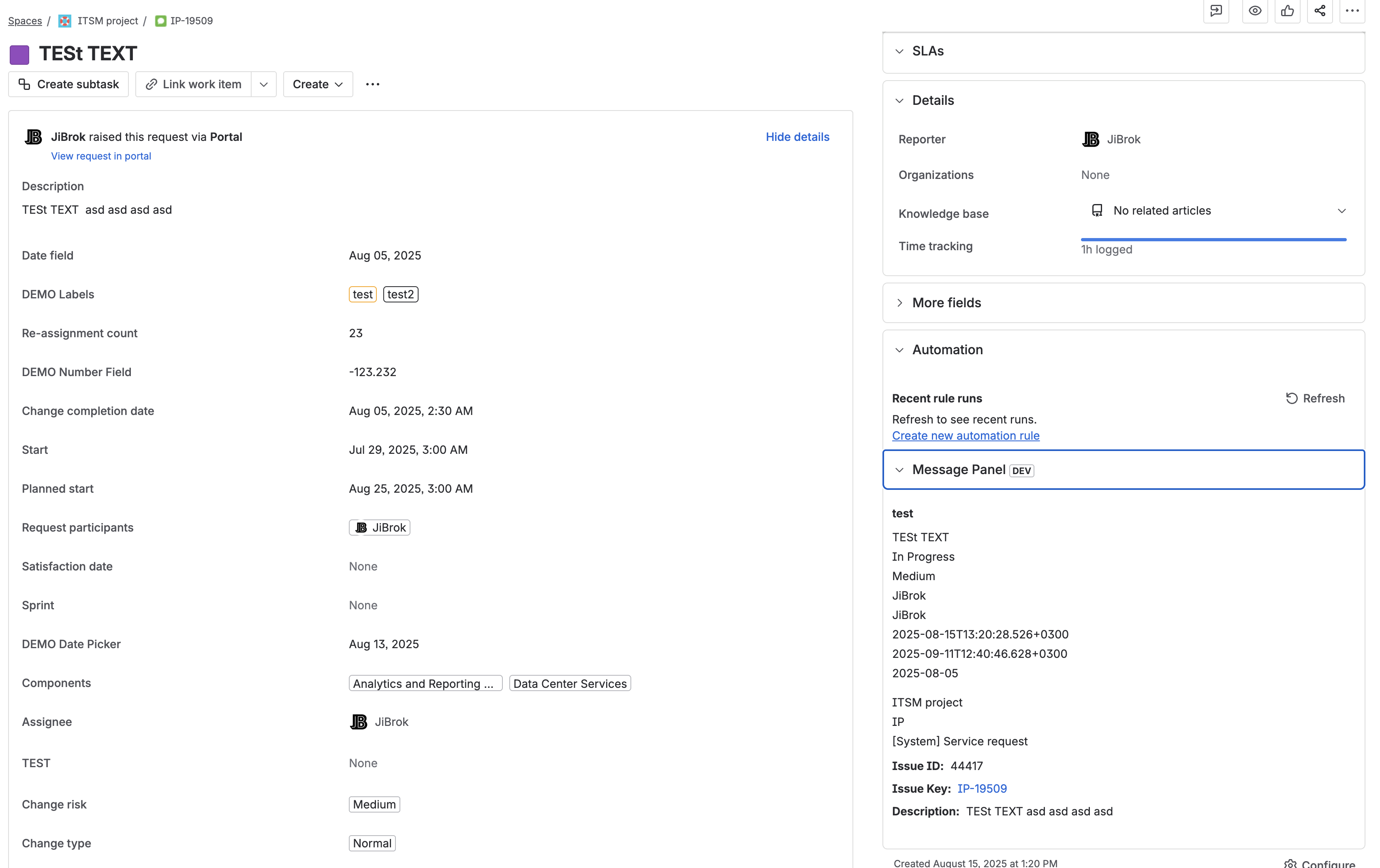 Issue Context Example