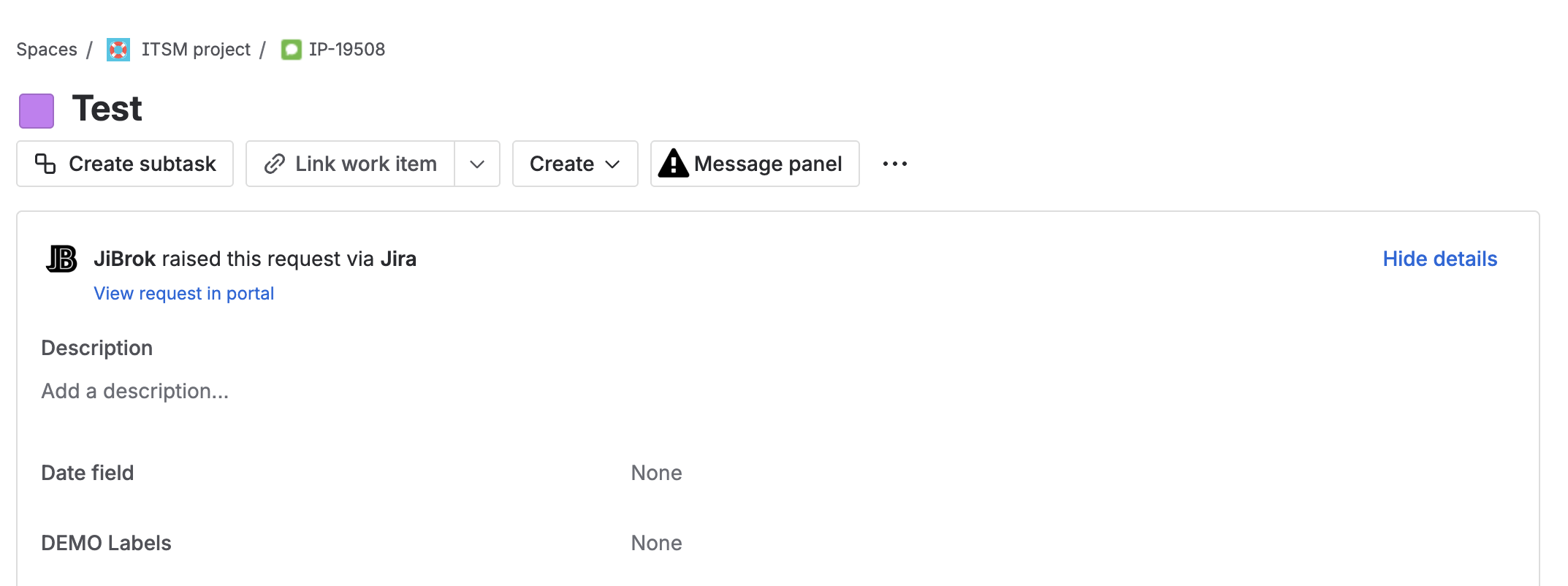 Issue Action Example